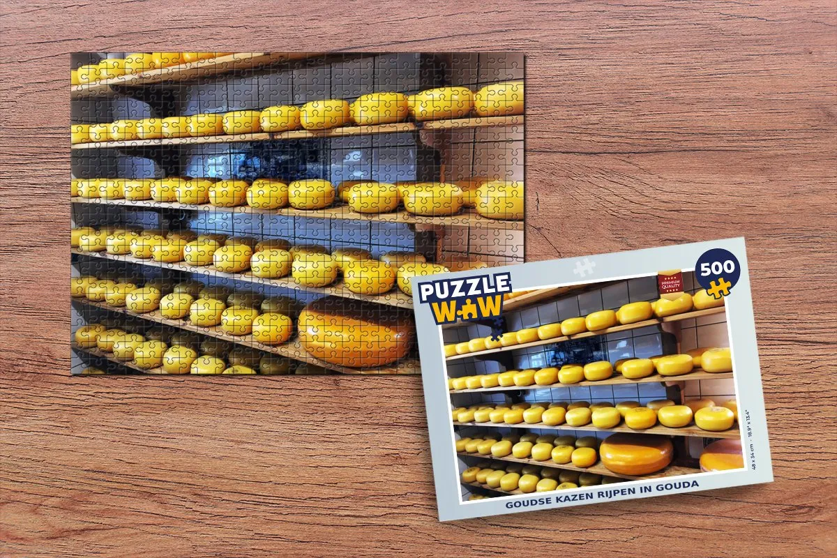 PuzzleWow Gouda Legpuzzel 500 Stuks - Multicolor