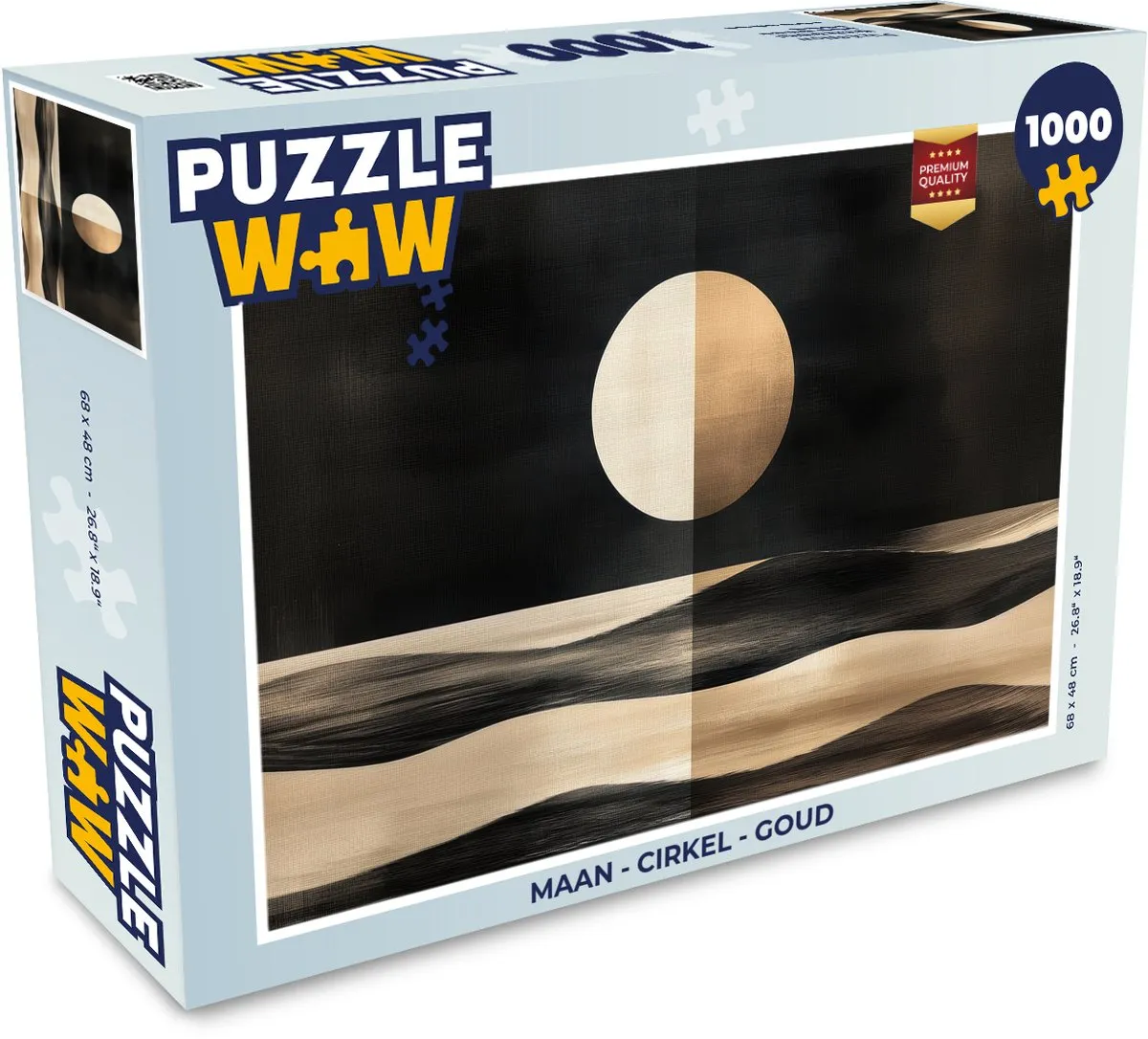 PuzzleWow Maan Legpuzzel 1000 Stuks