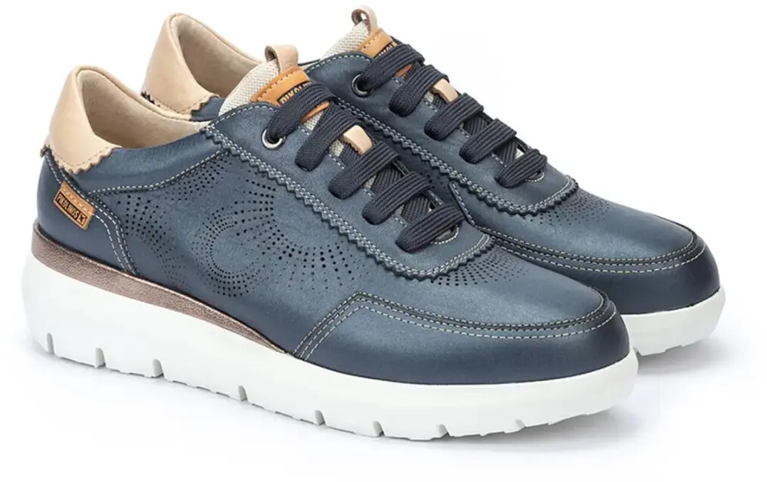 Pikolinos Rueda Damestrainers 37 - Blauw/Wit - afbeelding 2 van 6