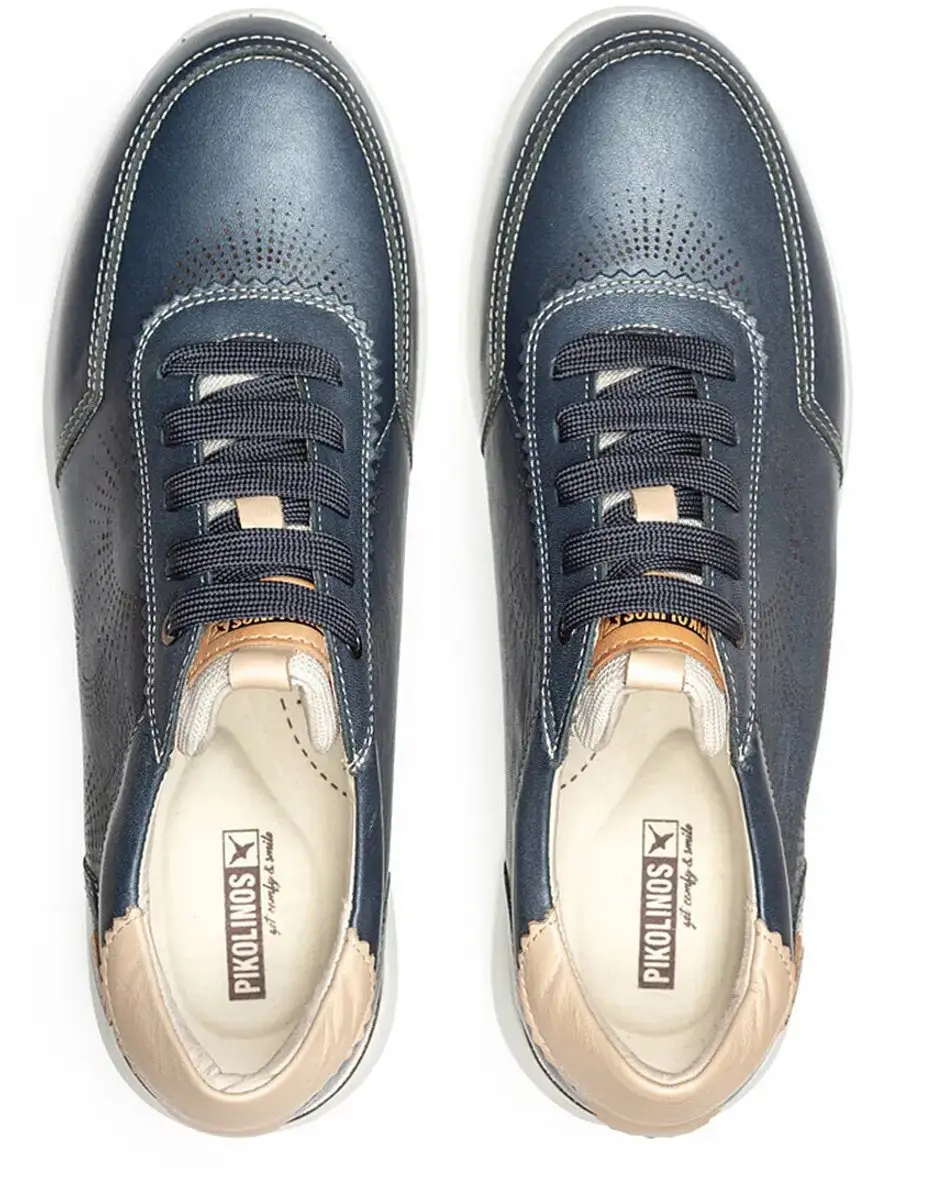 Pikolinos Rueda Damestrainers 37 - Blauw/Wit - afbeelding 6 van 6