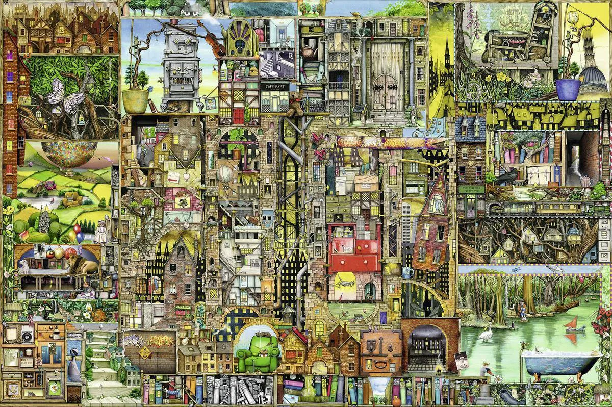 Ravensburger Weird Town Puzzel 5000 Stukjes