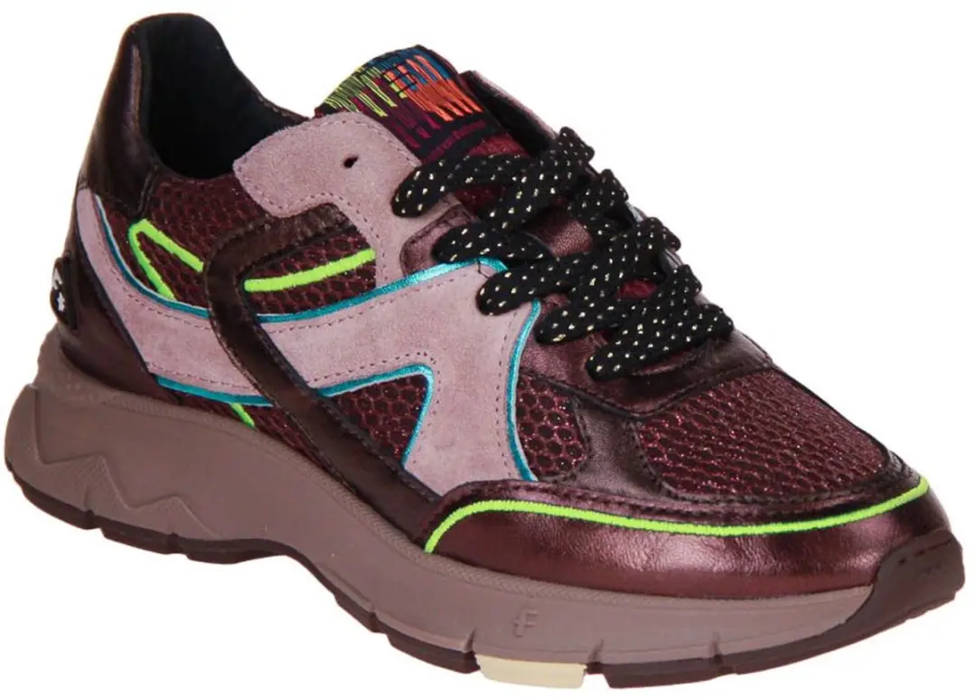 Floris van Bommel Daysi 09.02 Dames Sneakers - 41 - Bordeaux - afbeelding 4 van 6