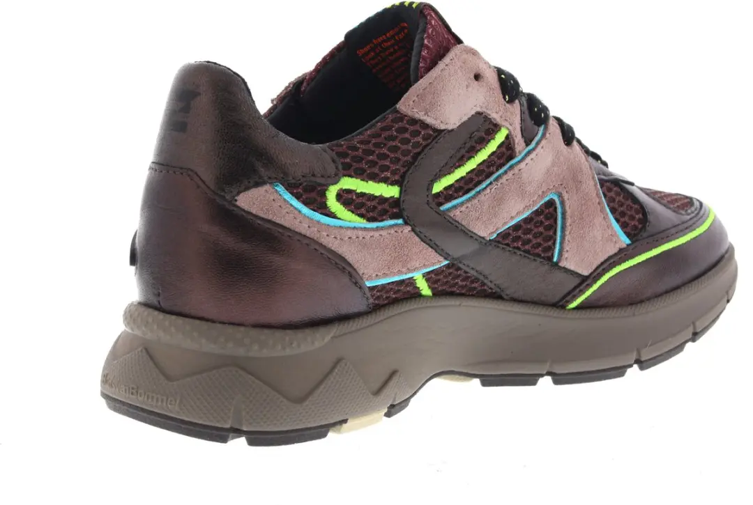 Floris van Bommel Daysi 09.02 Dames Sneakers - 41 - Bordeaux - afbeelding 6 van 6