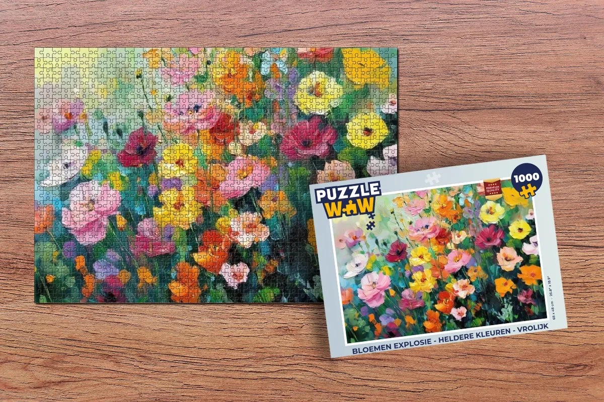 PuzzleWow Bloemen Explosie Legpuzzel 1000 Stuks - MPN 8721414218004