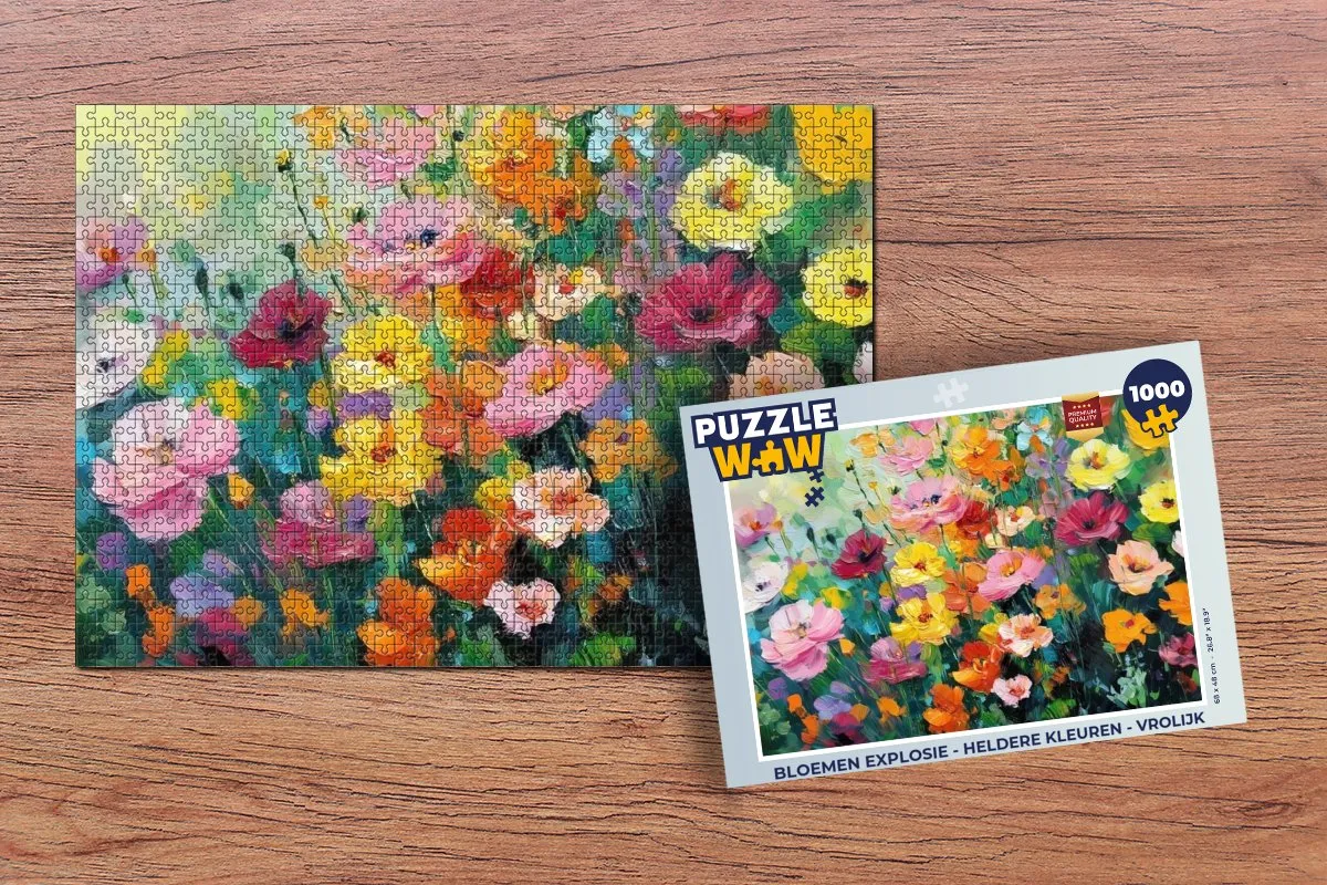 PuzzleWow Bloemen Explosie Legpuzzel 1000 Stuks - MPN 8721414218004