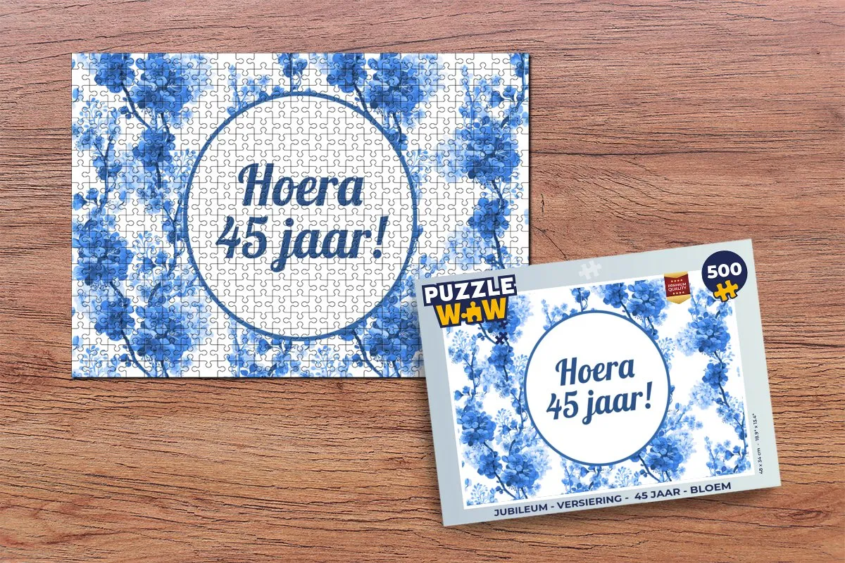 PuzzleWow Jubileum Legpuzzel 500 Stuks - Multicolor