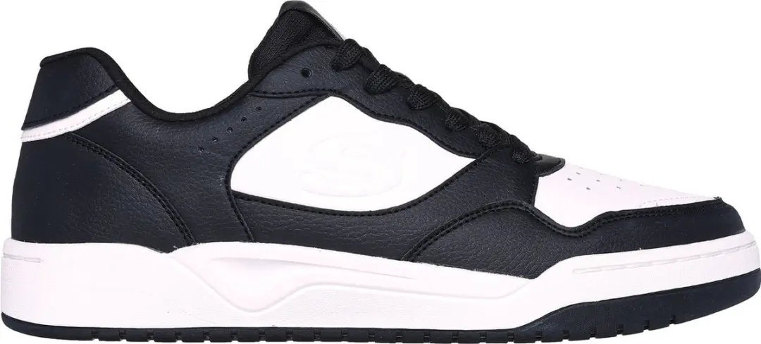 Skechers Koopa-Volley Low Varsity 183240-BKW, Mannen, Wit, Sneakers, maat: 44