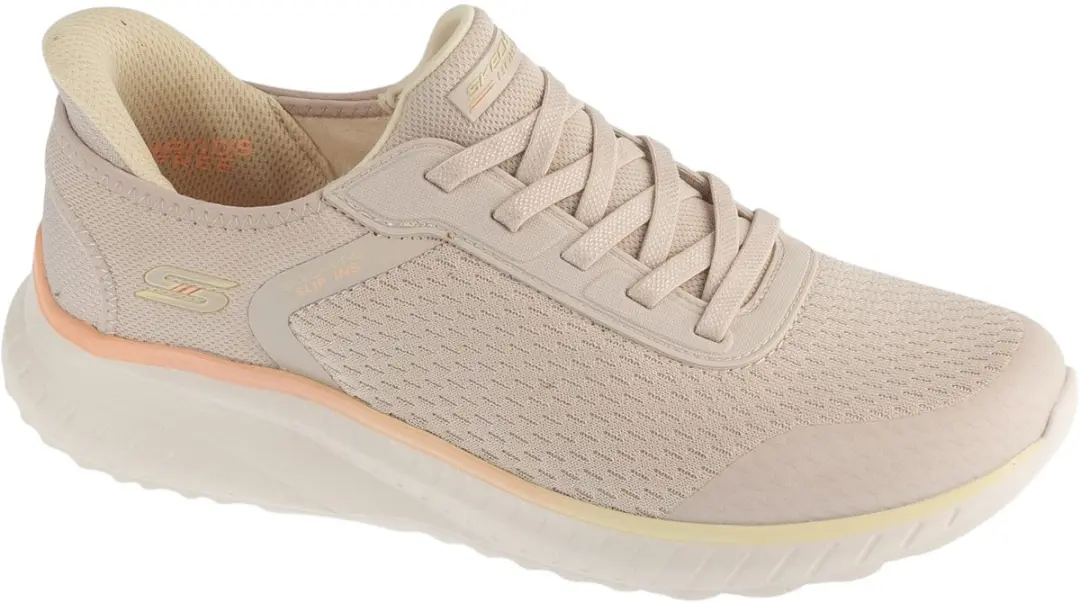 Skechers Slip-Ins Bobs Squad Chaos, Vrouwen, Beige, Sneakers, maat: 38