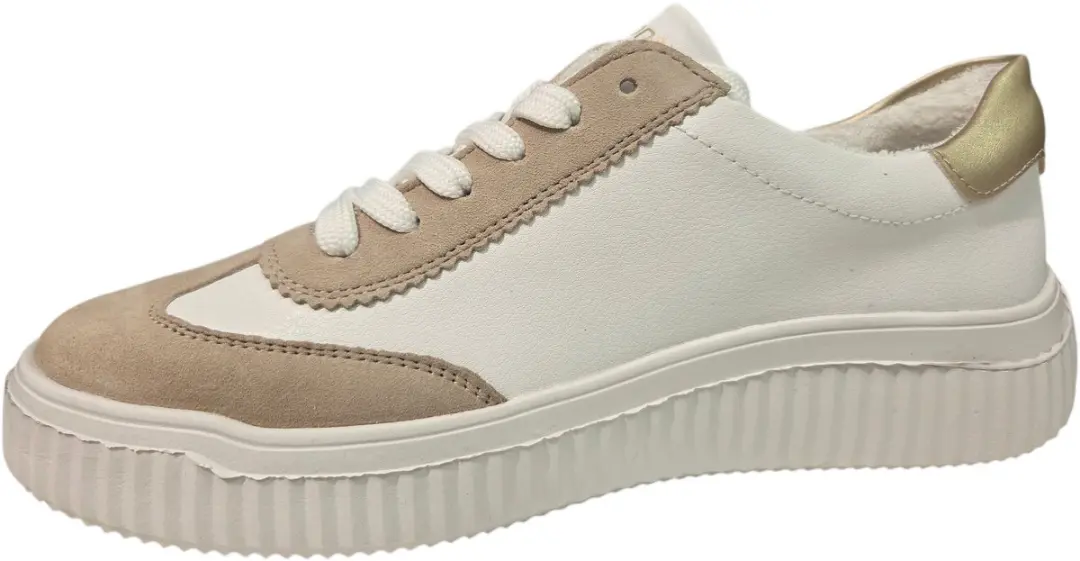 Remonte D3E00-80 Sneakers - Wit/Beige/Goud - 44 - afbeelding 4 van 6