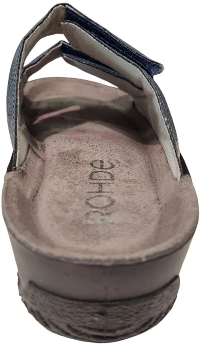 Rohde Blauwe Leren Dames Slippers - Blauw - 42