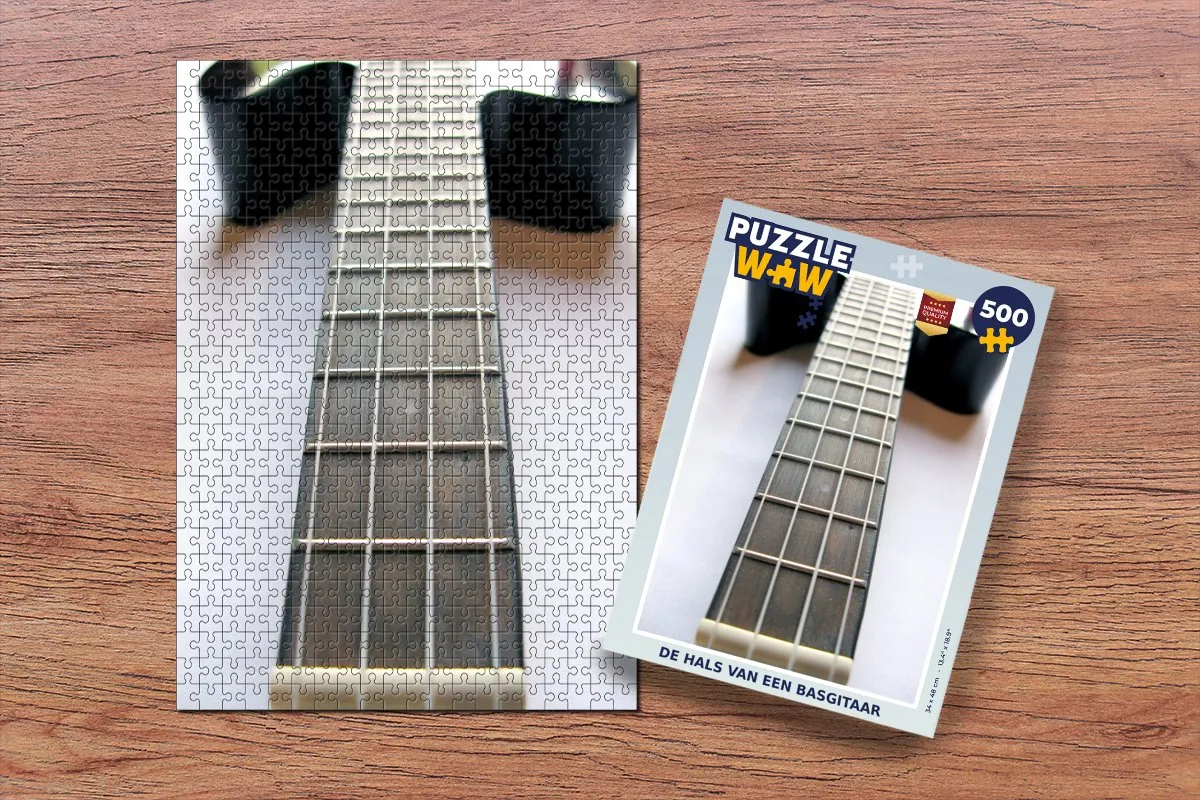 PuzzleWow Basgitaar Puzzel 500 Stuks - Multicolor