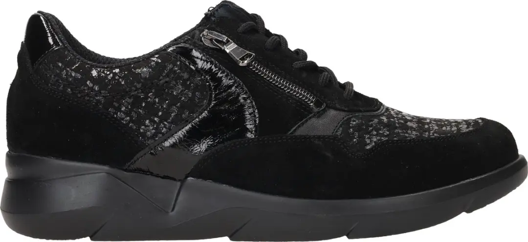 Dames Veterschoenen Waldlaufer K-funky Schwarz 668001-402 Zwart