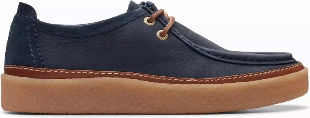 Clarks Clarkwood Moc - heren veterschoen - Blauw - maat 39.5 (EU) 6 (UK)