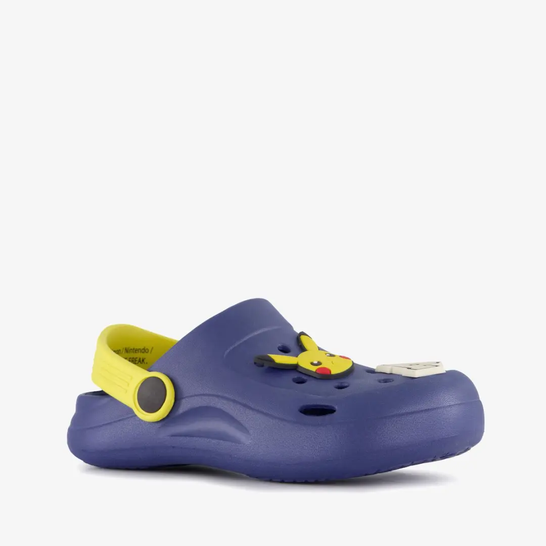 Pokémon kinder klompen blauw geel