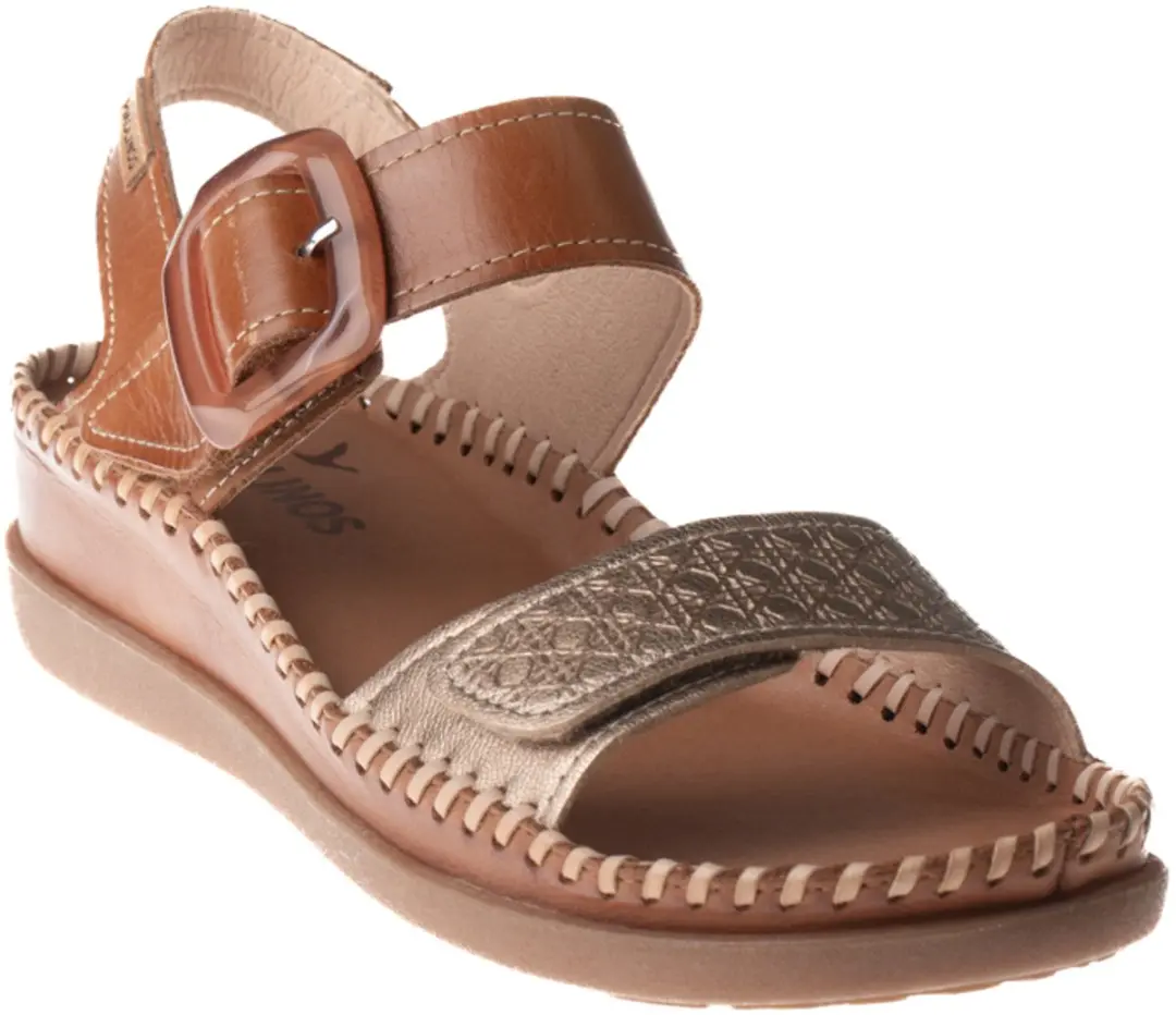 Pikolinos Sandaal Cadaques W8K 0555C1 Brandy Bruin Brons Combi maat 41