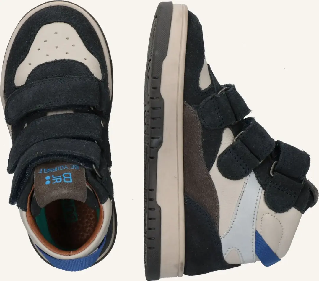 BunniesJR Jongens Hoge Sneakers 225991-429 - Blauw - Leer