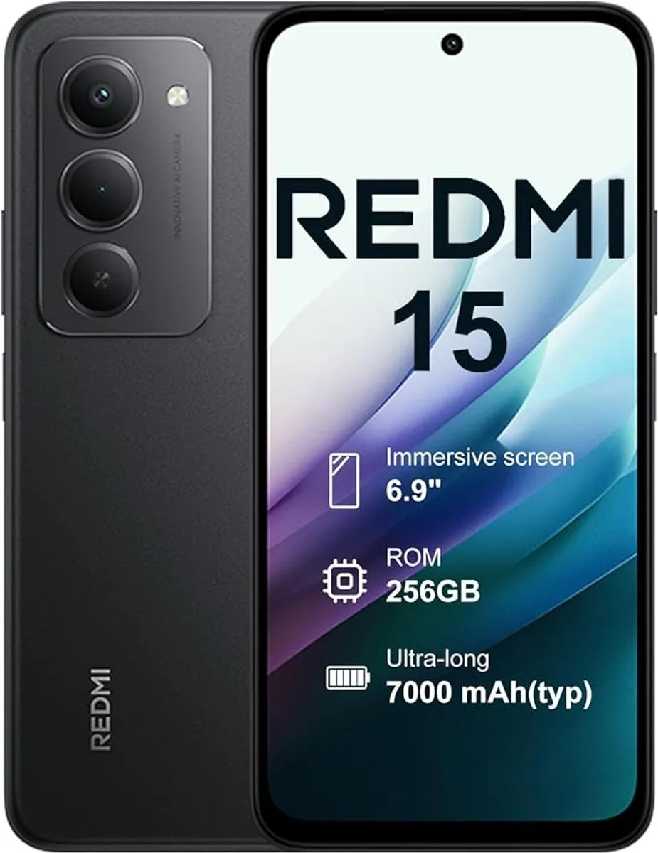 Xiaomi Redmi 15 Smartphone 8GB+256GB - Midnight Zwart
