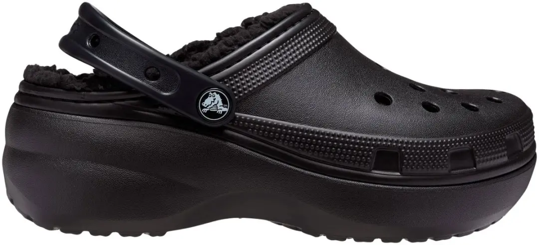 Crocs Classic Platform Lined Clogs Zwart EU 37-38 Vrouw