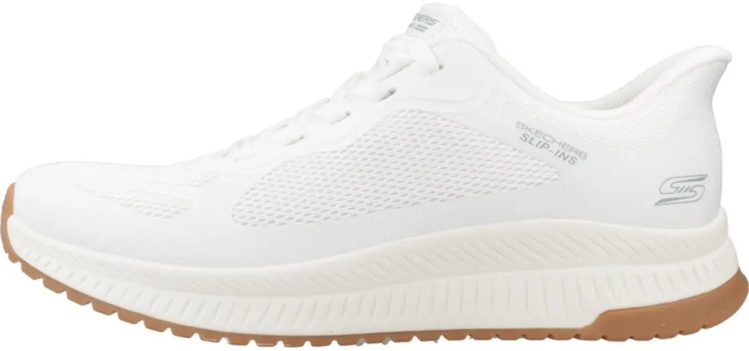 Skechers BOBS Squad 4 Slip-ins Staple Look - Witte dames schoenen 40