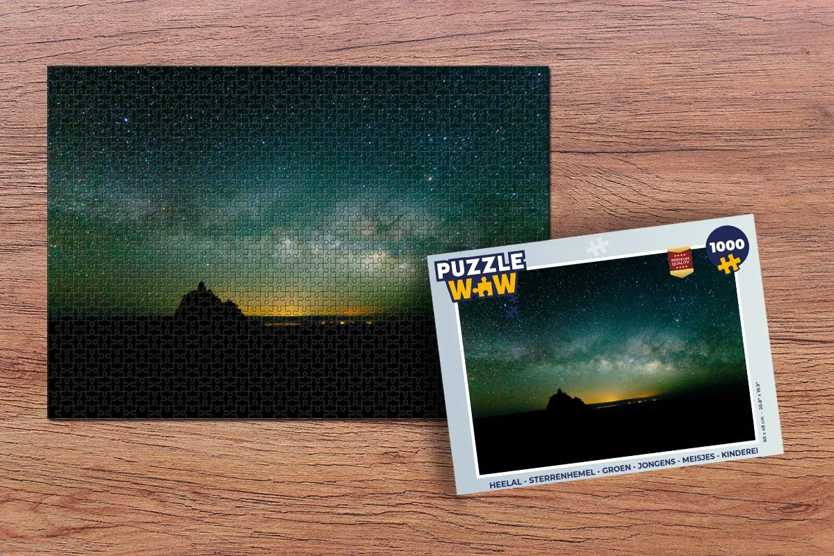 PuzzleWow Heelal Sterrenhemel Legpuzzel 1000 Stuks - Multicolor