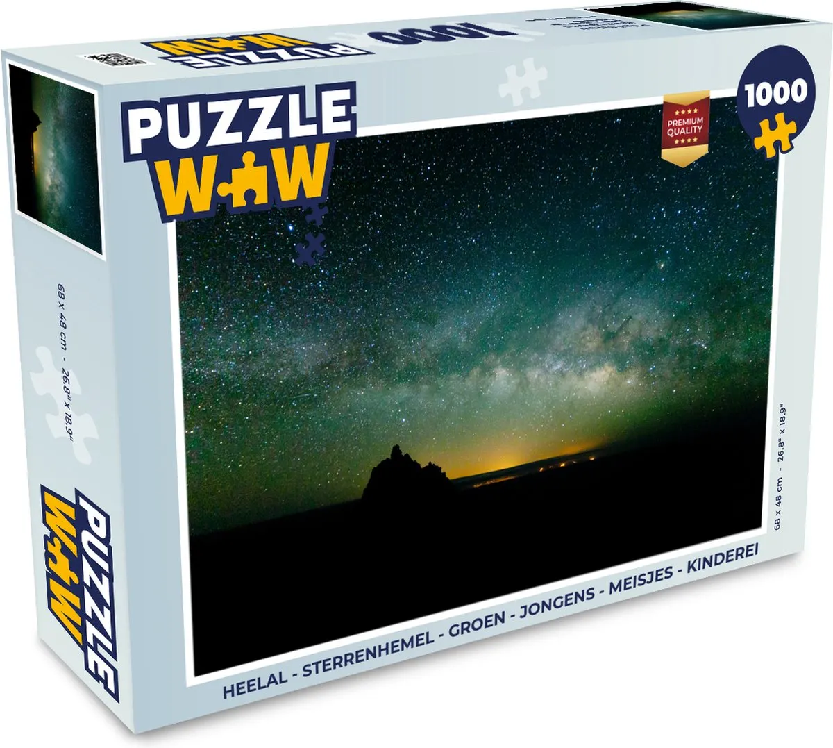 PuzzleWow Heelal Sterrenhemel Legpuzzel 1000 Stuks - Multicolor