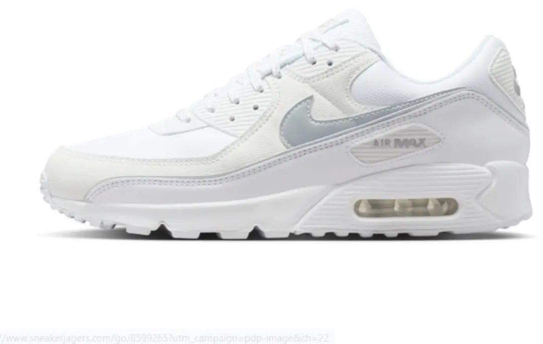 Nike Air Max 90 Premium White Silver Wit / Zilver