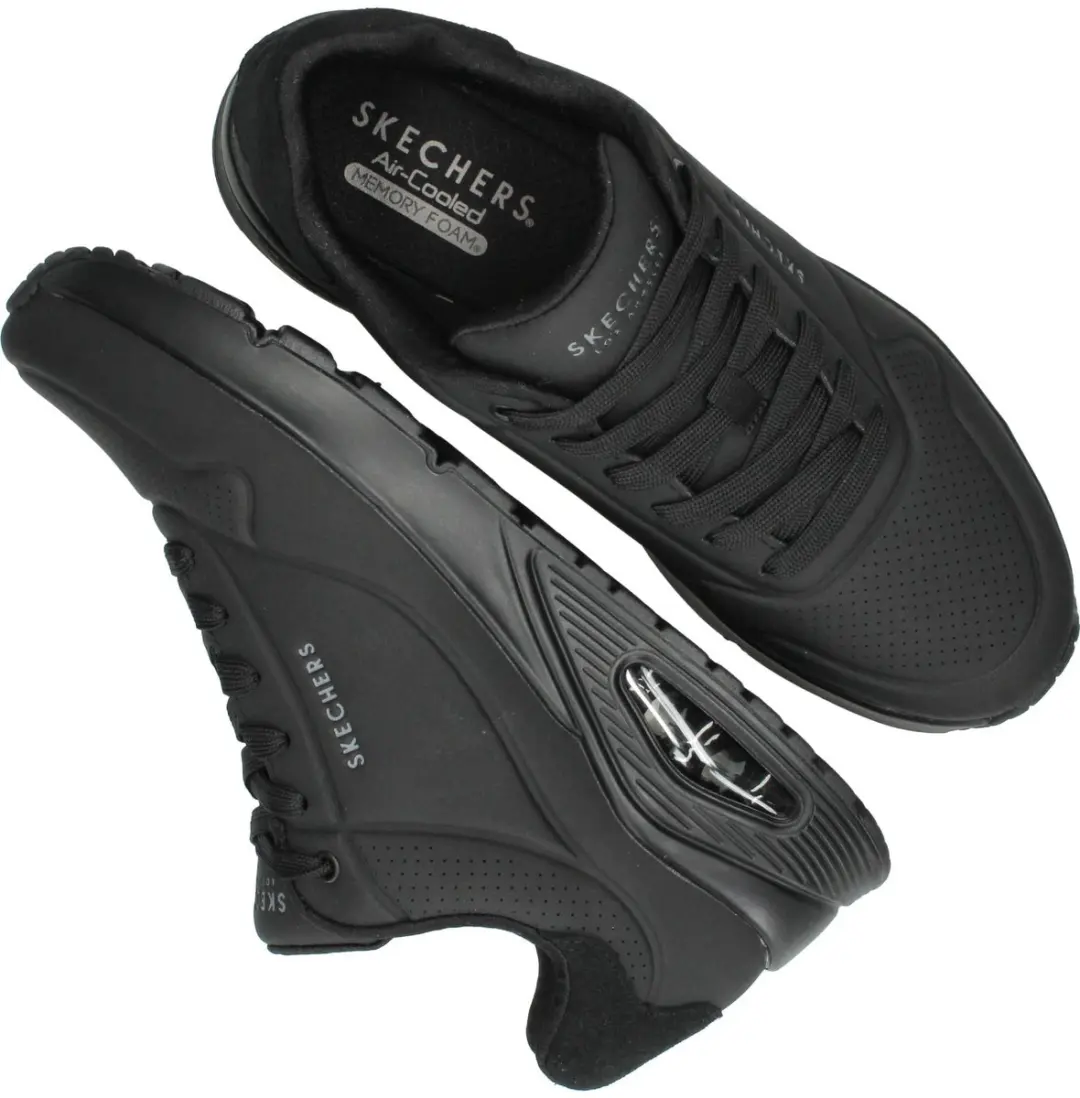 Skechers Uno Heren Sneakers 183004 - Zwart