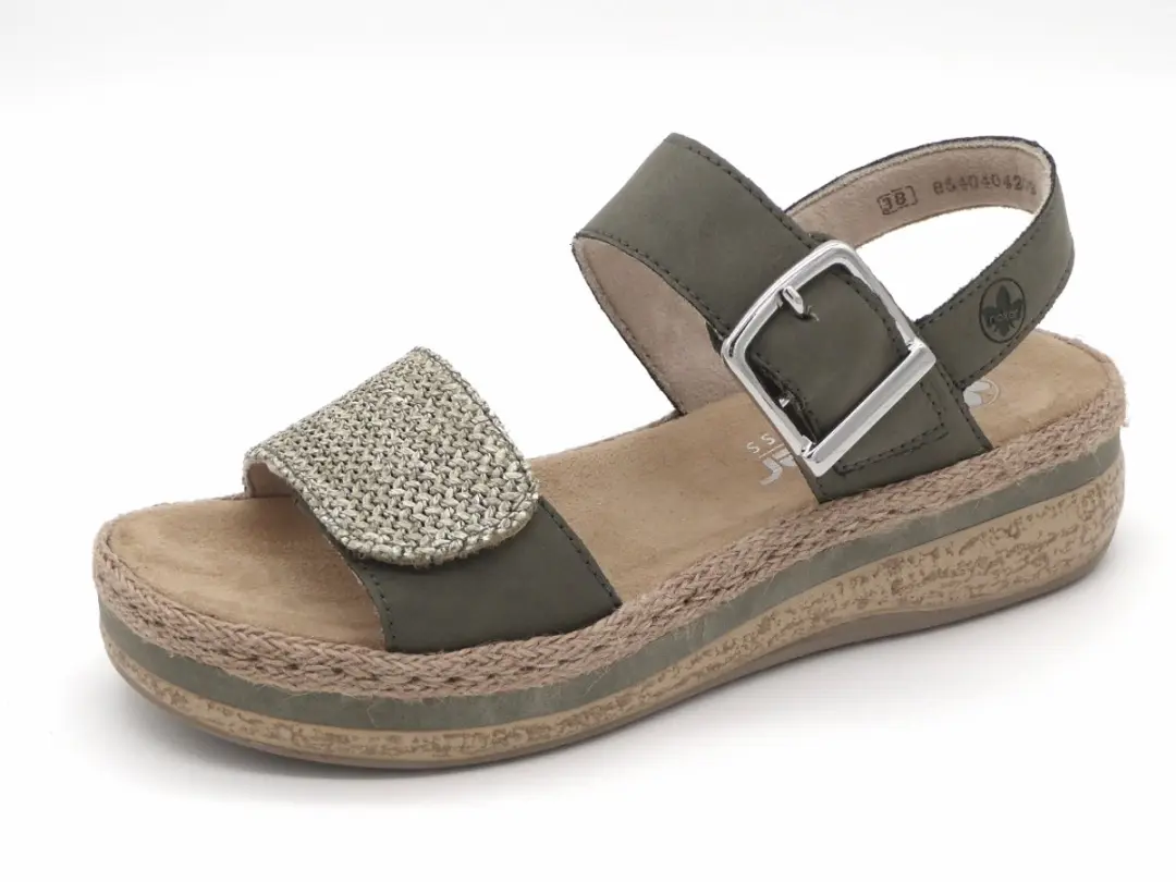 Rieker 211229 Sandalen - Groen - Maat 37 - afbeelding 2 van 6