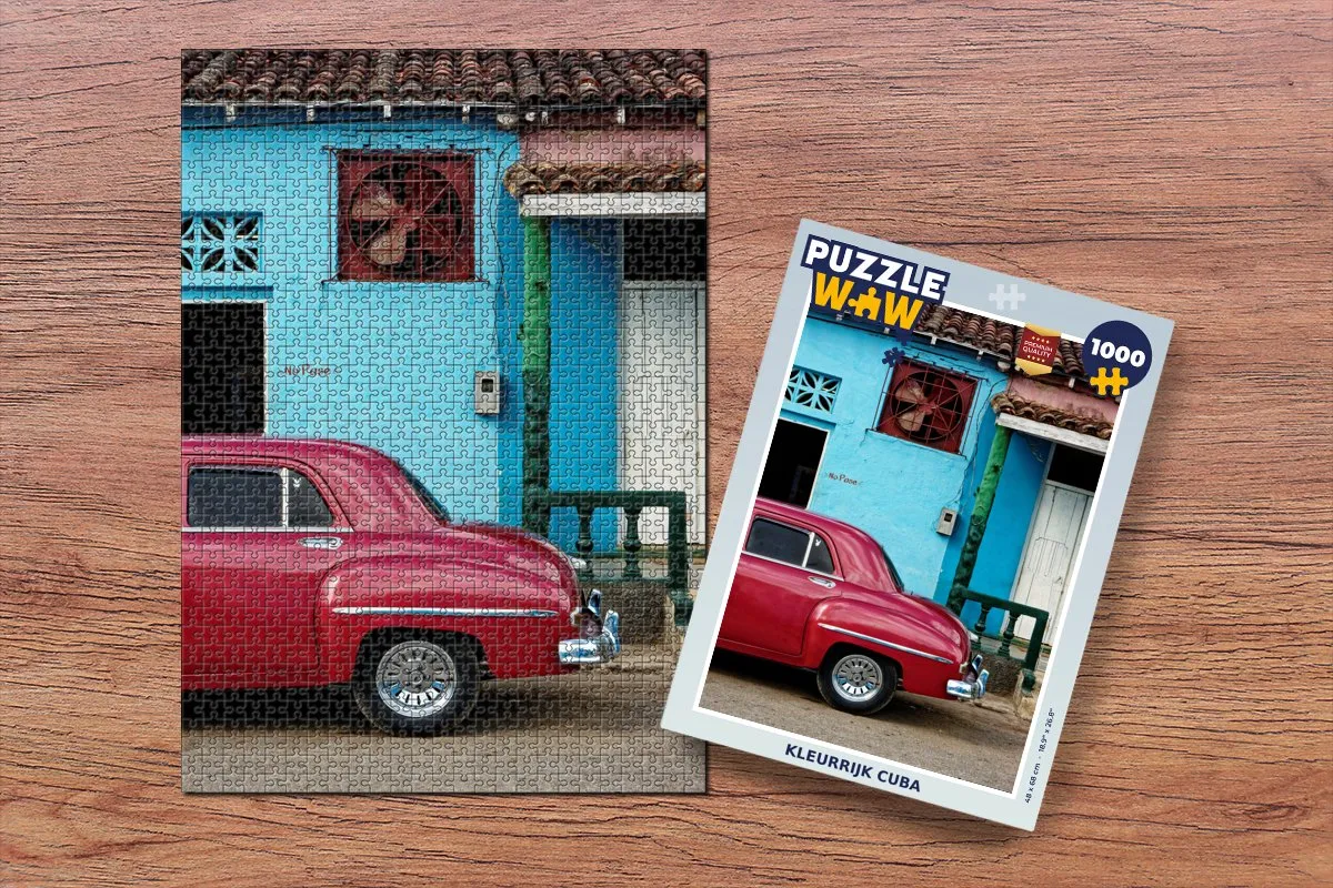 PuzzleWow Kleurrijk Cuba Legpuzzel 1000 Stuks - Multicolor