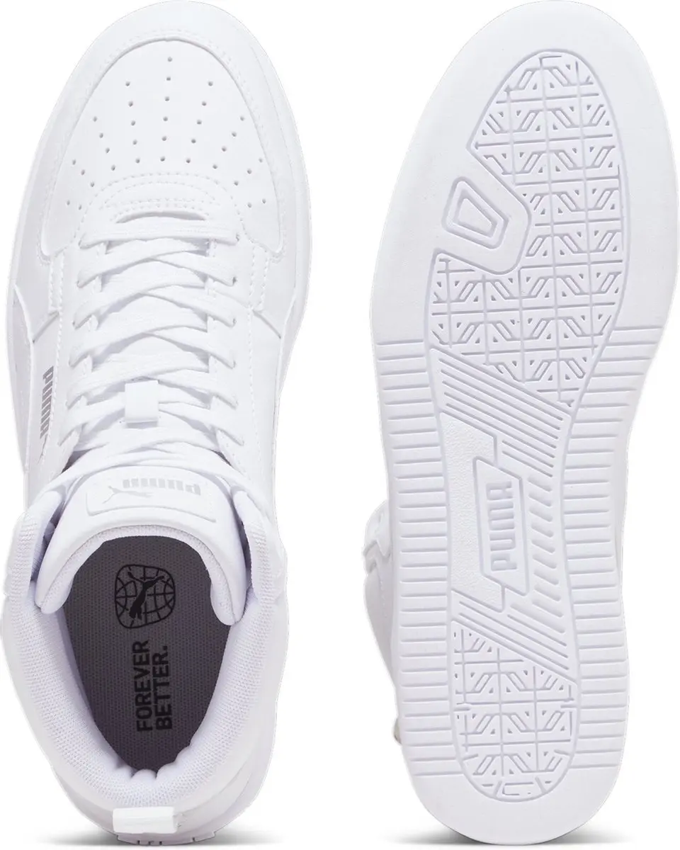 PUMA Caven 2.0 Mid Unisex Sneakers - 44.5 - Wit/Zilver - afbeelding 5 van 6