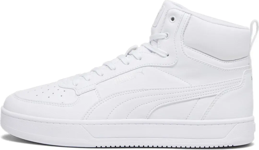 PUMA Caven 2.0 Mid Unisex Sneakers - 44.5 - Wit/Zilver - afbeelding 4 van 6