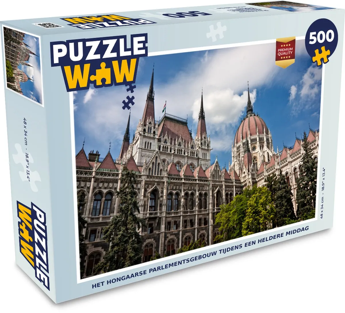 PuzzleWow Het Hongaarse Parlementsgebouw Legpuzzel 500 Stuks
