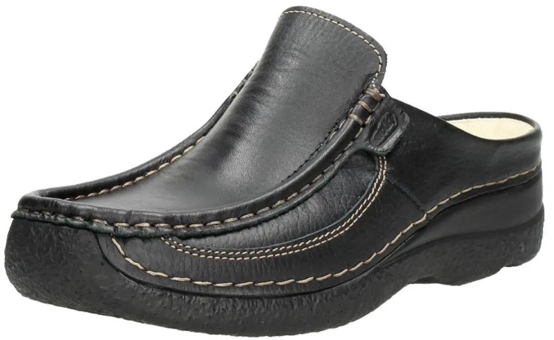 Wolky Roll Slide Dichte Teen Slippers - 36 - Zwart - afbeelding 4 van 6