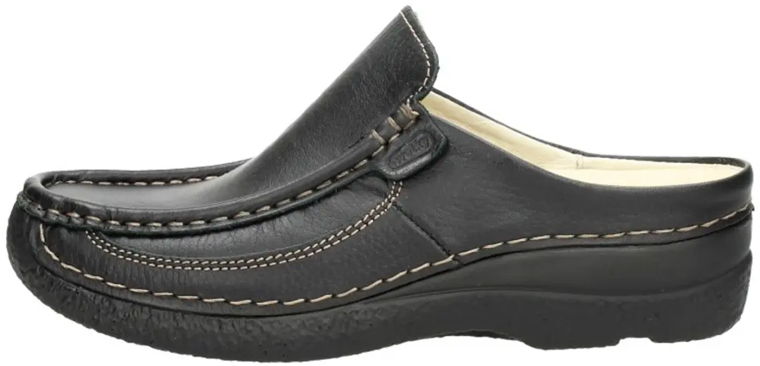 Wolky Roll Slide Dichte Teen Slippers - 36 - Zwart - afbeelding 3 van 6
