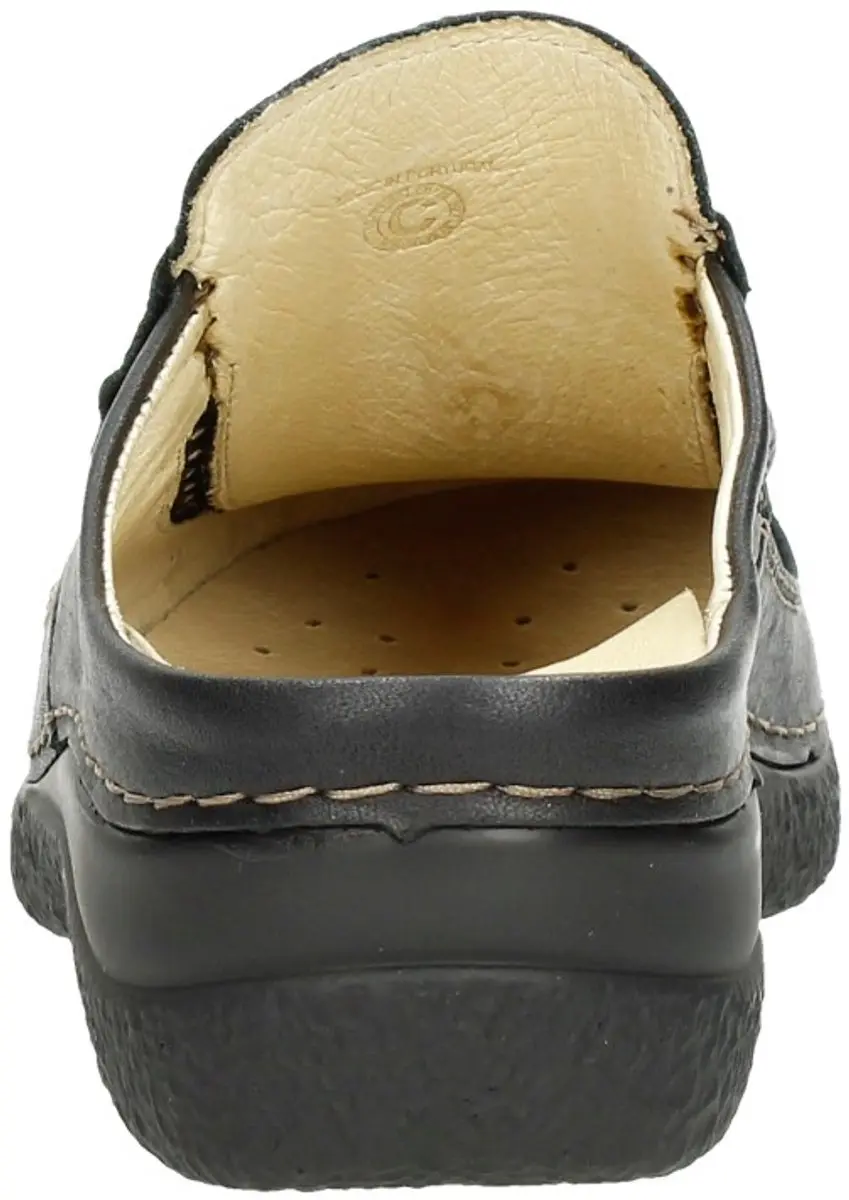 Wolky Roll Slide Dichte Teen Slippers - 36 - Zwart - afbeelding 5 van 6