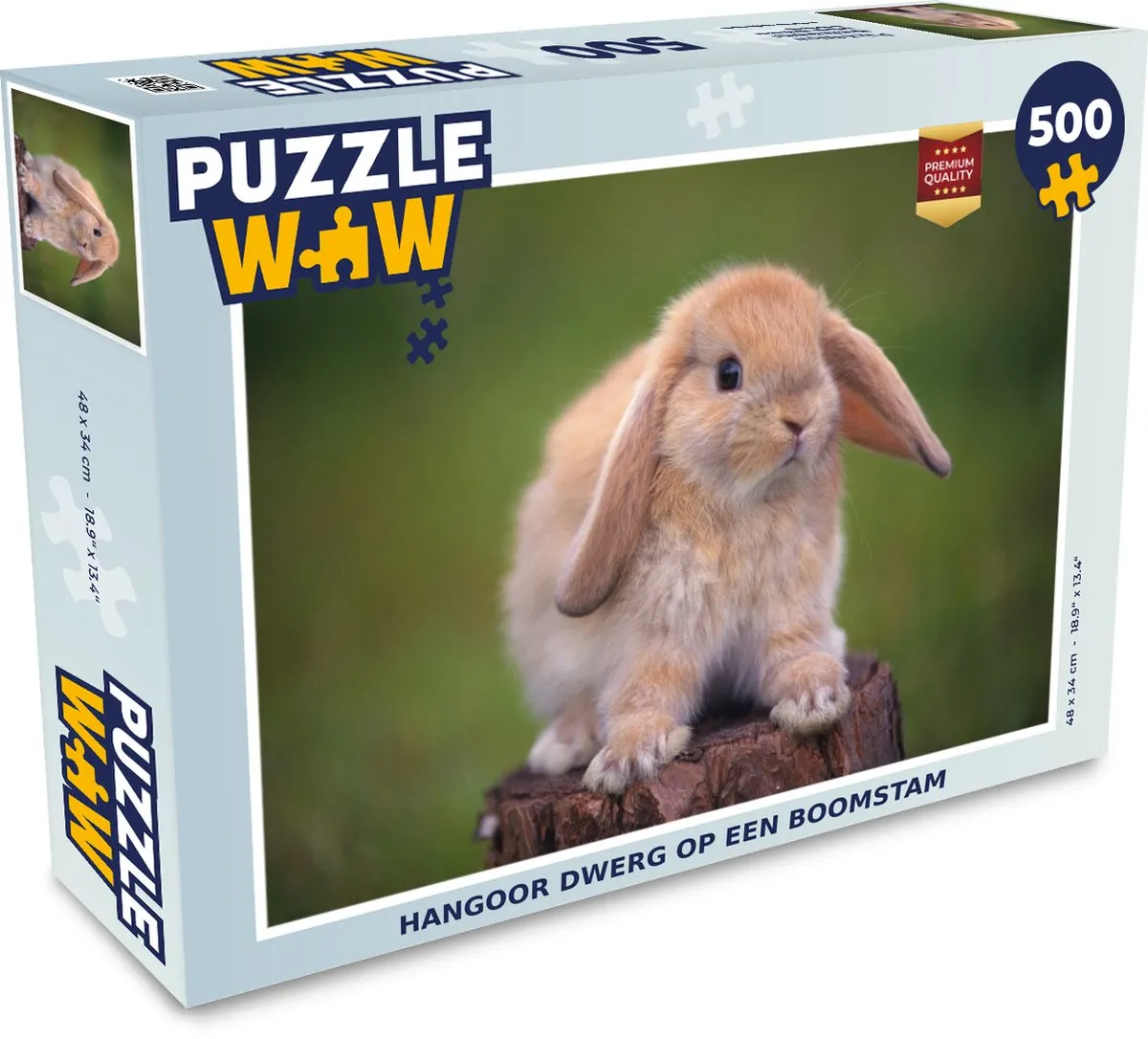 PuzzleWow Hangoor Dwerg Boomstam Legpuzzel 500 Stuks