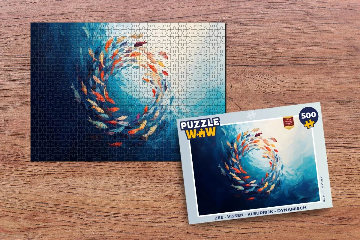 PuzzleWow Zee Vissen Legpuzzel 500 Stuks - Kleurrijk