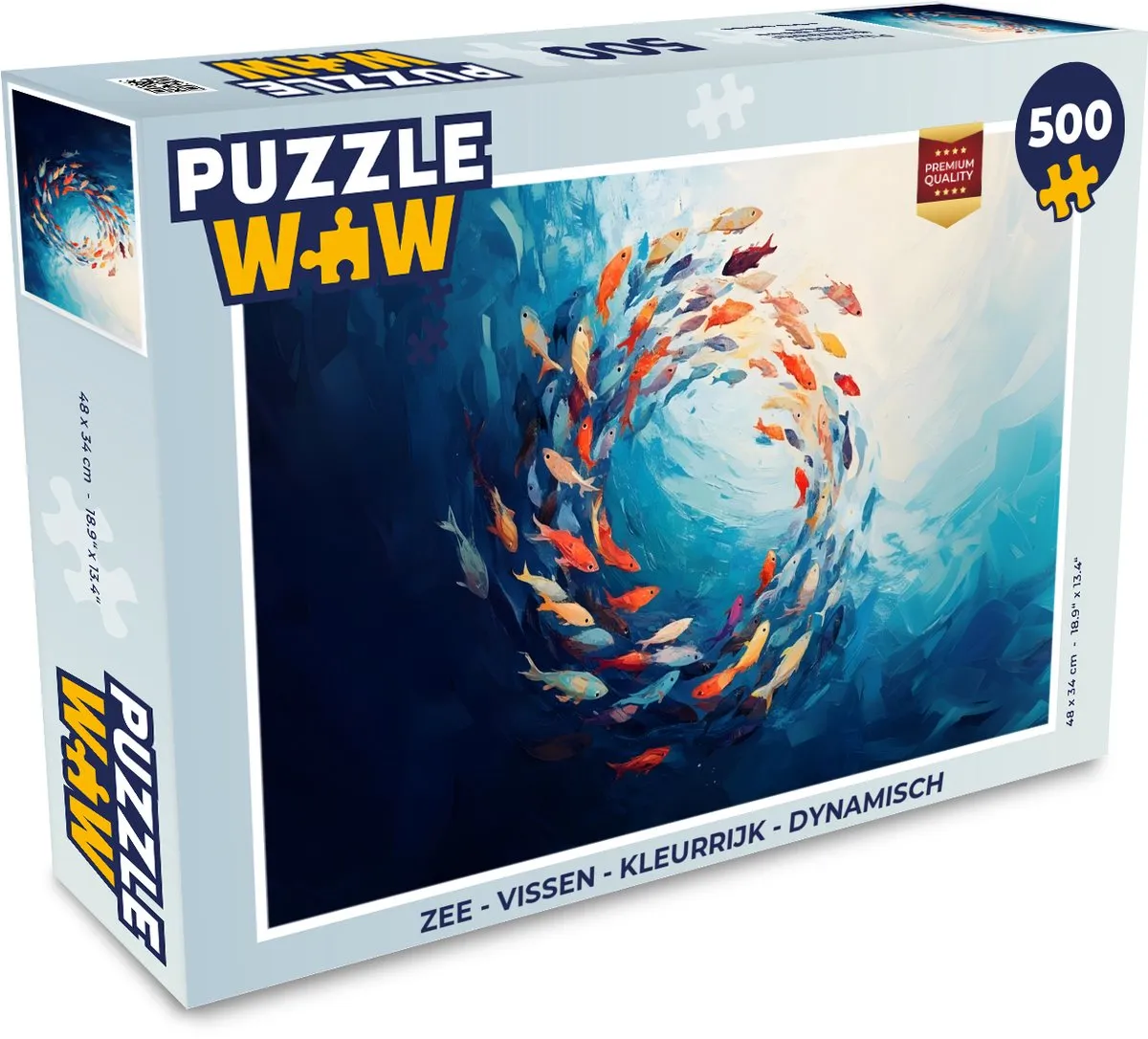 PuzzleWow Zee Vissen Legpuzzel 500 Stuks - Kleurrijk