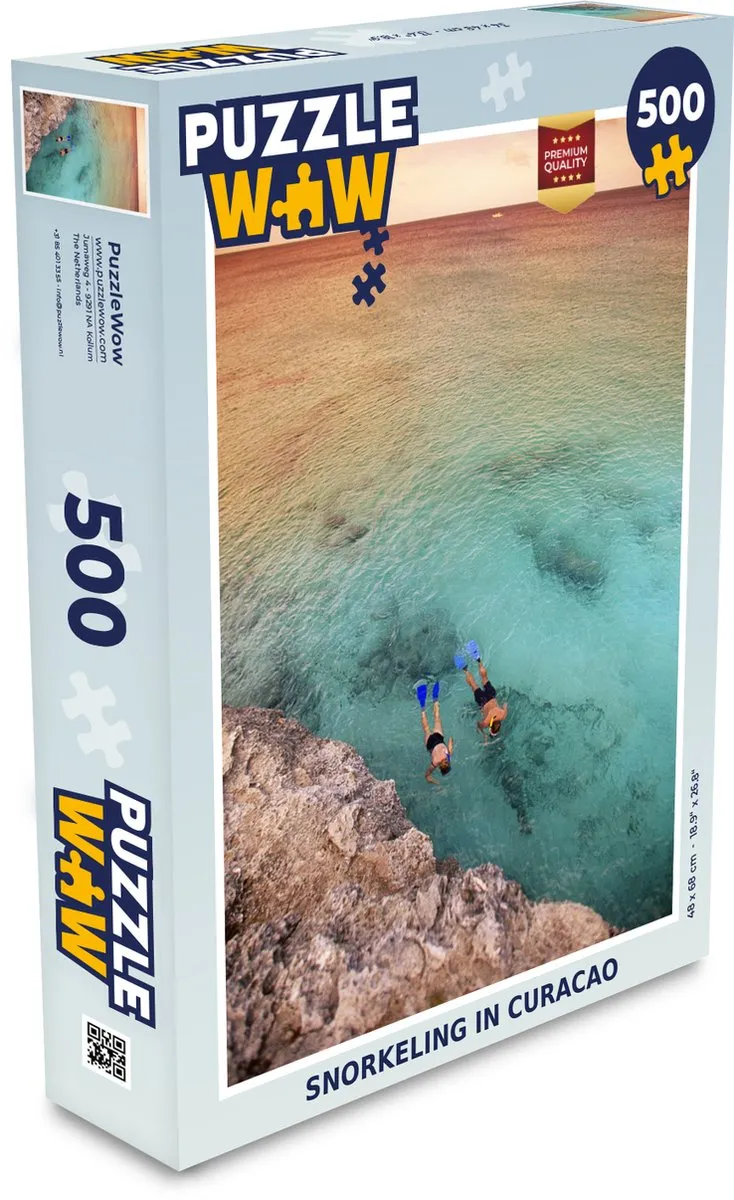 PuzzleWow Snorkel Curaçao Legpuzzel 500 Stuks