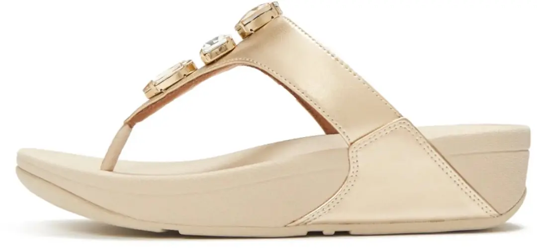 Hakken tussen de tenen vrouw FitFlop Lulu Ultra-Jewel Metallic
