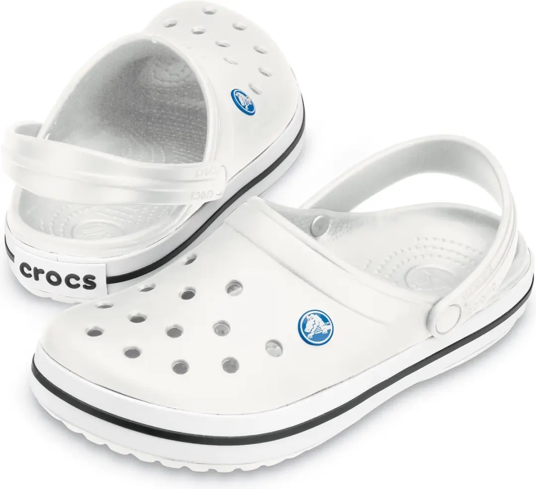 Crocs Crocband Unisex Clogs 43/44 - Instappers - Wit/Zwart