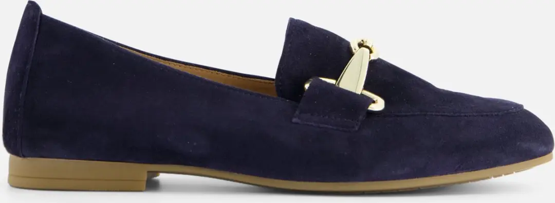 Gabor Instappers blauw Suede