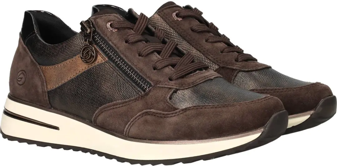 Remonte Dames Sneakers - Bruin - Maat 36 - afbeelding 2 van 6