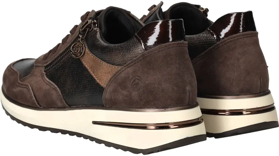 Remonte Dames Sneakers - Bruin - Maat 36 - afbeelding 5 van 6