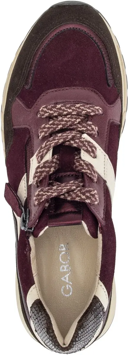 Gabor Sneakers 102410 - Bordeauxrood Suede - Maat 39 - afbeelding 4 van 6