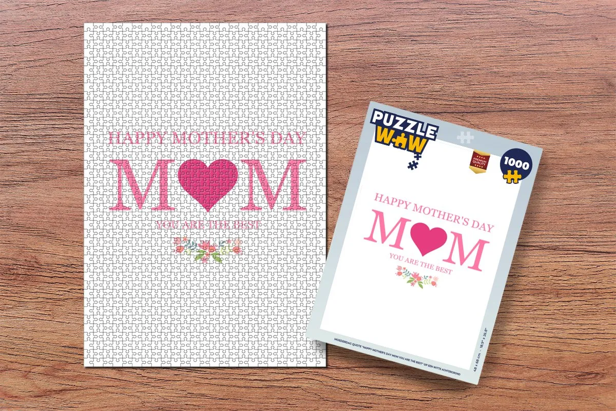 PuzzleWow Legpuzzel Spreuken Mama - 1000 Stuks Multicolor