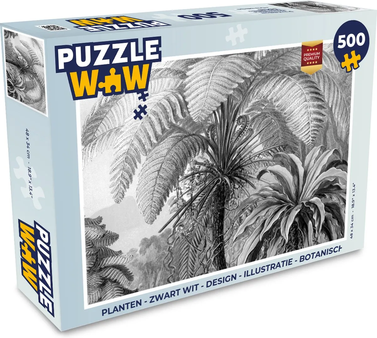 PuzzleWow Botanische Puzzel 500 Stuks - Multicolor