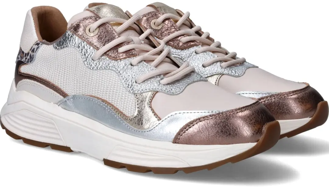 Xsensible Rainbow Sneakers Dames - Leer Beige - Maat 39