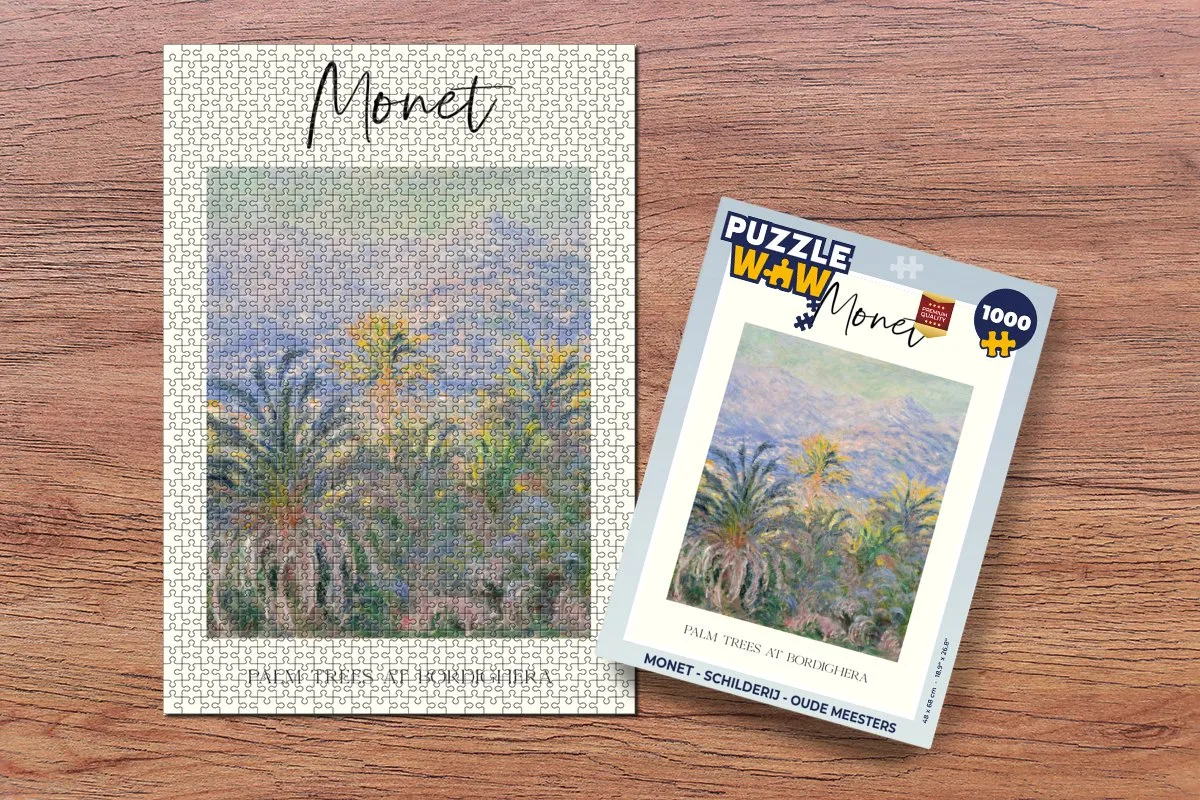 PuzzleWow Monet Oude Meesters Legpuzzel 1000 Stuks - Multicolor