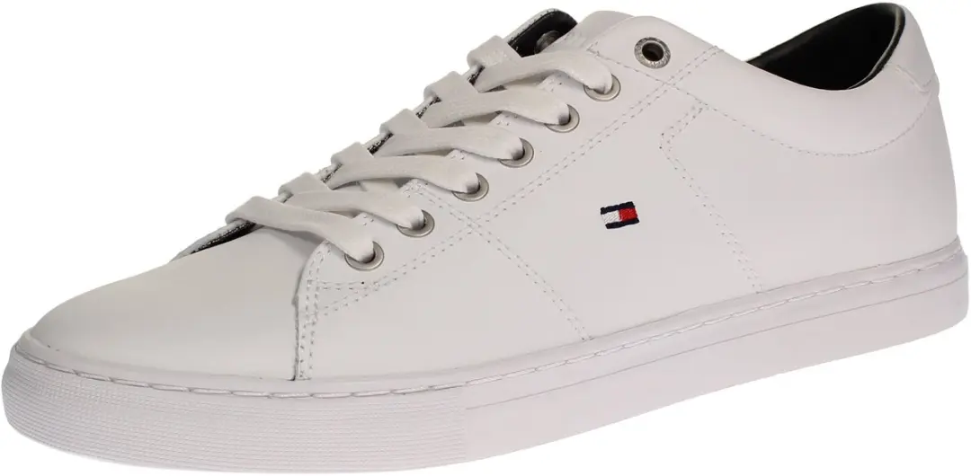 Tommy Hilfiger Essential Leather Sneaker 44 - Wit - afbeelding 2 van 6